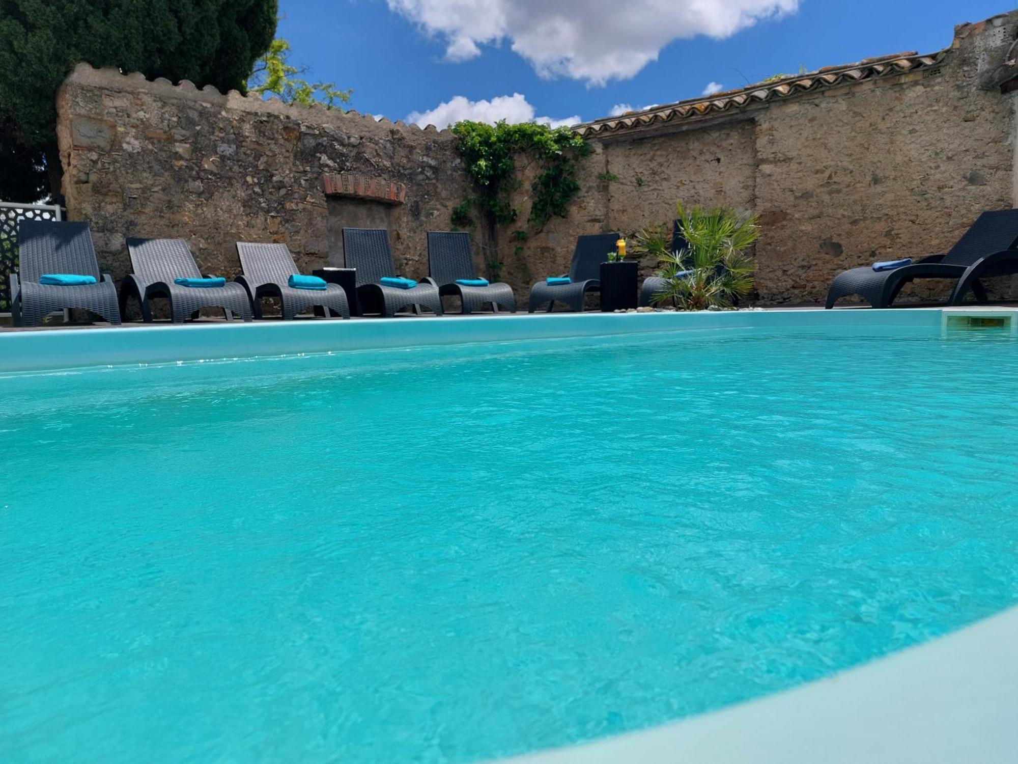 Hotel Restaurant L'Art Des Mets By Cote Jardin Conilhac-Corbières Dış mekan fotoğraf